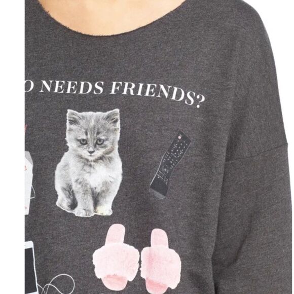 NWT Wildfox Who Needs Friends Pullover - Picture 7 of 9